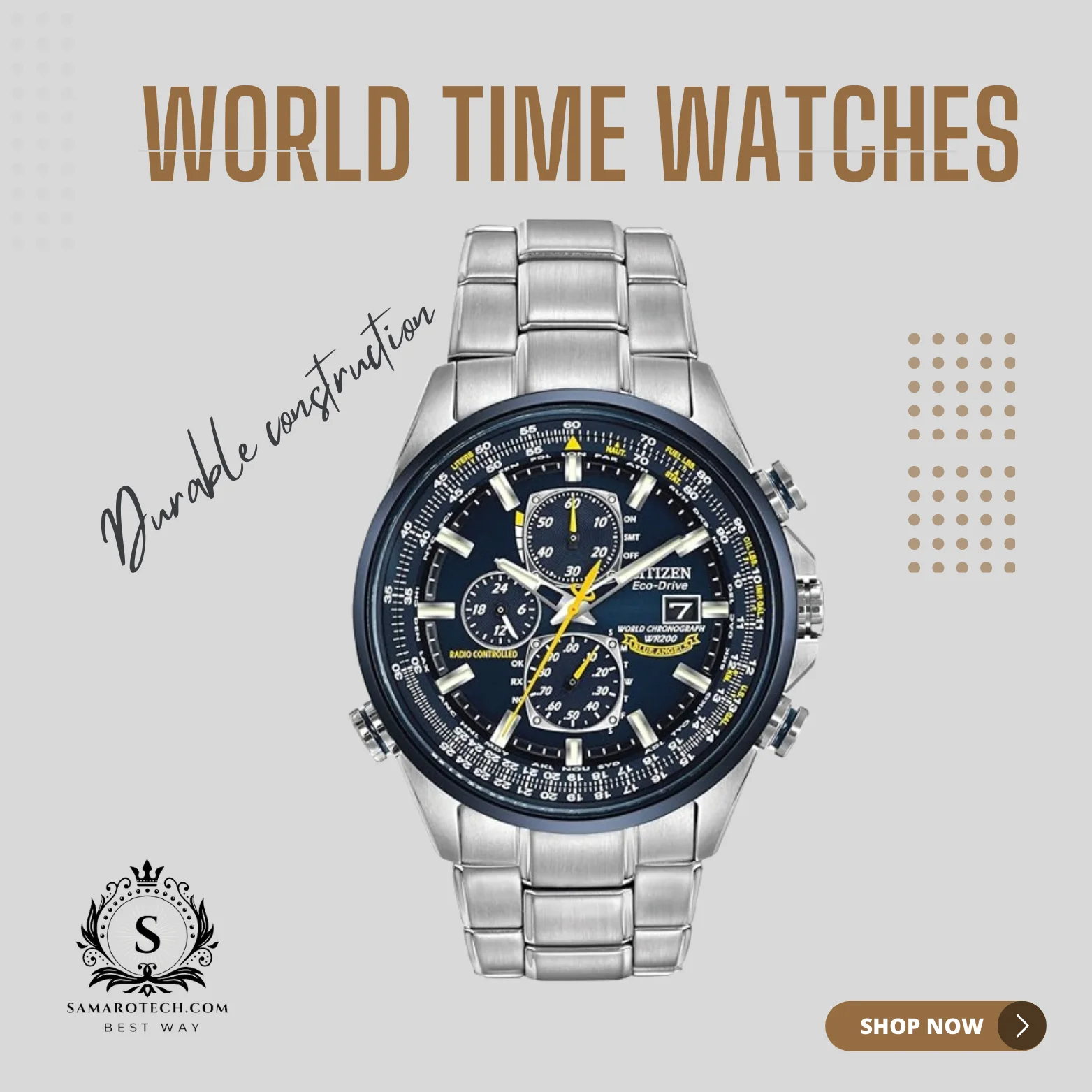World Time Watches: Seamlessly Synced Style & Precision