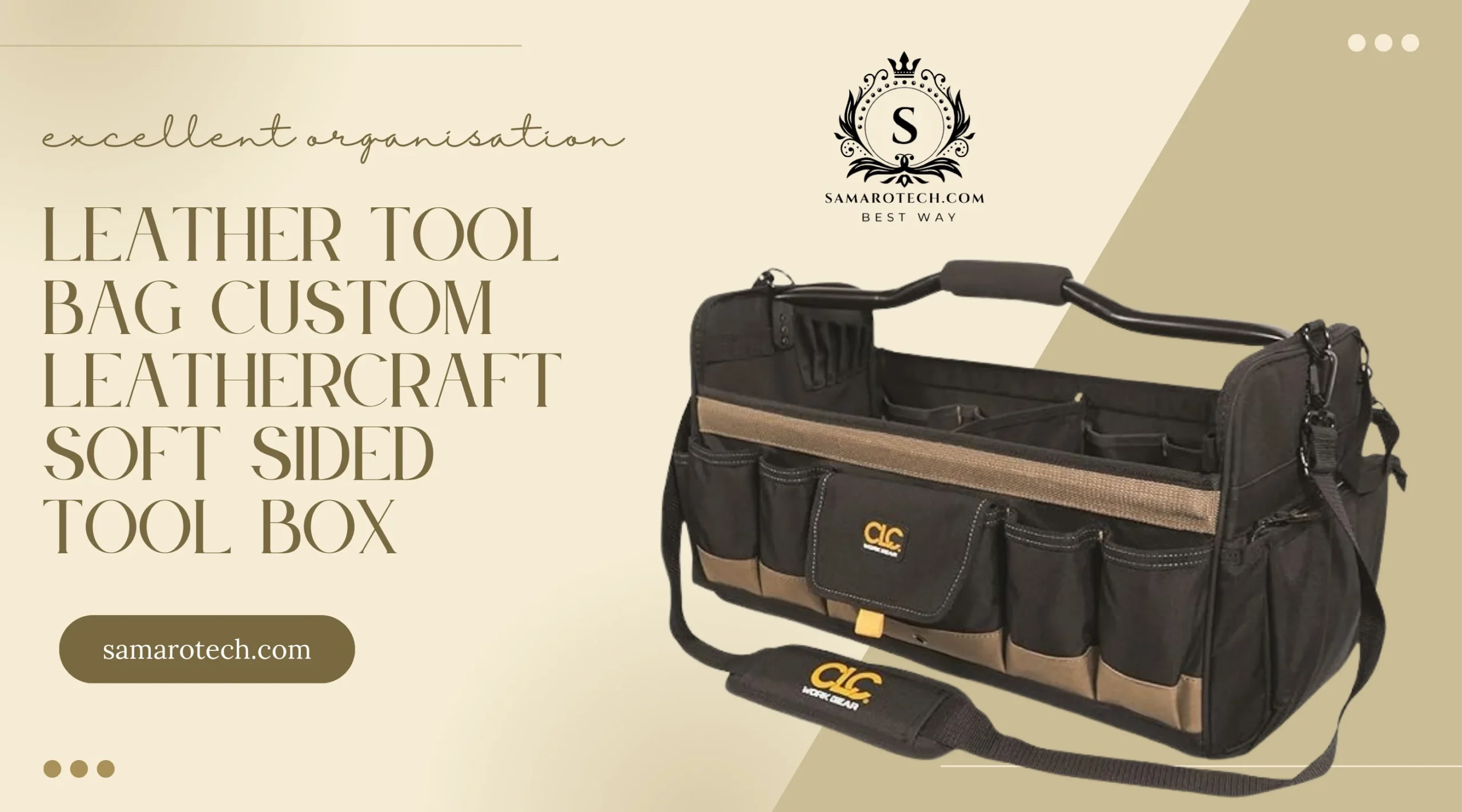  Custom Leathercraft Soft Sided Tool Box: Versatility and Comfort